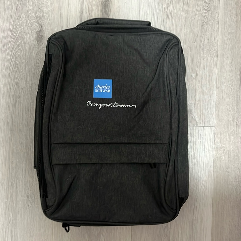 Dark Gray Backpack.